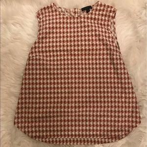 3/$35 NWOT Pink and Red Pattern J. Crew Blouse